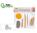 Instrumentos de modelar liderpapel pack 8 herramientas surtidas