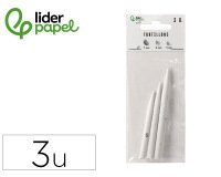 Difumino liderpapel bolsa de 3 unidades diametros surtidos 70 mm / 80 mm / 90 mm