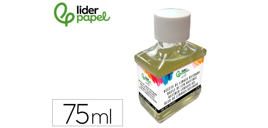 Aceite de linaza liderpapel refinado bote de 75 ml