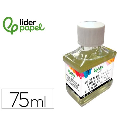 Aceite de linaza liderpapel refinado bote de 75 ml