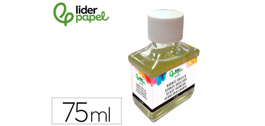 Barniz liderpapel acabado brillante para pintura bote de 75 ml