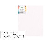 Bastidor liderpapel 0p lienzo grapado parte trasera algodon 100% bordes madera 10x15 cm gramaje 280g/m2 certificado
