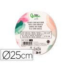 Bastidor redondo liderpapel lienzo grapado parte trasera algodon 100% borde madera 25 cm gramaje 280g/m2