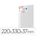 Bastidor 3d extragrueso liderpapel 4p grapado parte trasera algodon 100% 22x33 cm gramaje 380g/m2 certificado