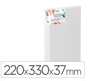 Bastidor 3d extragrueso liderpapel 4p grapado parte trasera algodon 100% 22x33 cm gramaje 380g/m2 certificado
