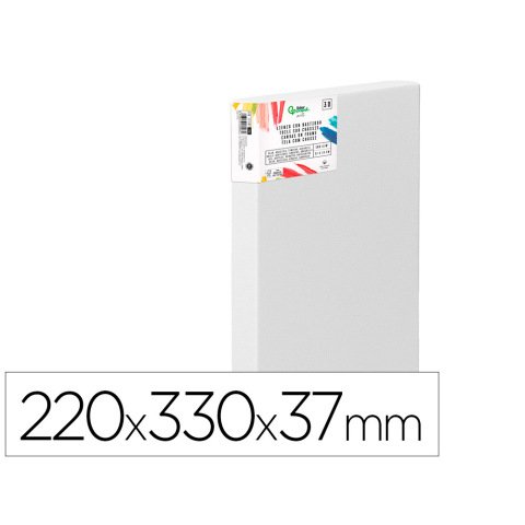 Bastidor 3d extragrueso liderpapel 4p grapado parte trasera algodon 100% 22x33 cm gramaje 380g/m2 certificado