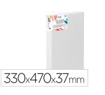 Bastidor 3d extragrueso liderpapel 6f grapado parte trasera algodon 100% 33x41 cm gramaje 380g/m2 certificado