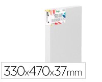 Bastidor 3d extragrueso liderpapel 6f grapado parte trasera algodon 100% 33x41 cm gramaje 380g/m2 certificado