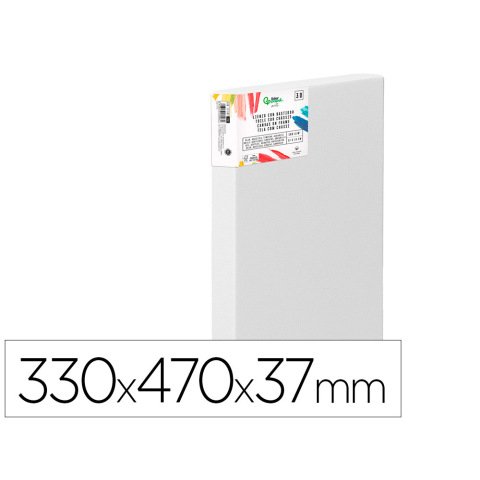 Bastidor 3d extragrueso liderpapel 6f grapado parte trasera algodon 100% 33x41 cm gramaje 380g/m2 certificado