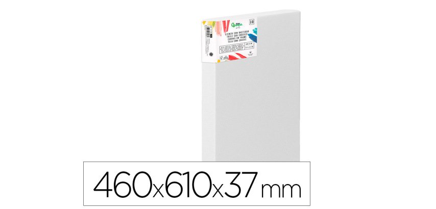 Bastidor 3d extragrueso liderpapel 12p grapado parte trasera algodon 100% 46x61 cm gramaje 380g/m2 certificado