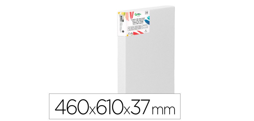 Bastidor 3d extragrueso liderpapel 12p grapado parte trasera algodon 100% 46x61 cm gramaje 380g/m2 certificado