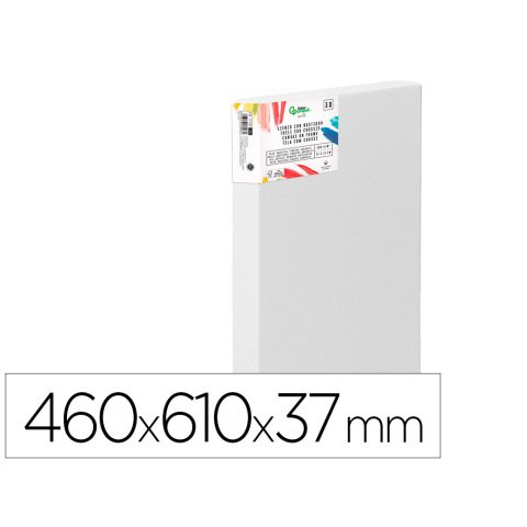 Bastidor 3d extragrueso liderpapel 12p grapado parte trasera algodon 100% 46x61 cm gramaje 380g/m2 certificado