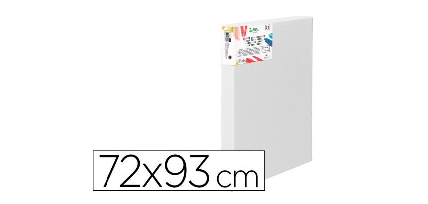 Bastidor 3d extragrueso liderpapel 30f grapado parte trasera algodon 100% 72x93 cm gramaje 380g/m2 certificado