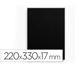 Bastidor negro liderpapel 4p lienzo grapado parte trasera 100% algodón 22 x 33 cm gramaje 320g/m2