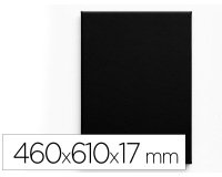 Bastidor negro liderpapel 12p lienzo grapado parte trasera algodon 100% 46x61 cm gramaje 320g/m2 certificado fsc