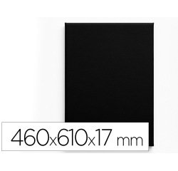 Bastidor negro liderpapel 12p lienzo grapado parte trasera 100% algodón 46 x 61 cm