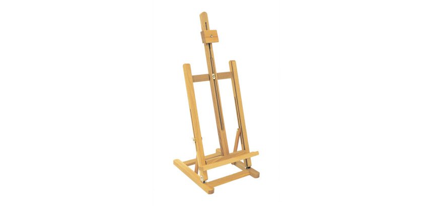 Caballete pintor de sobremesa liderpapel madera de pino barnizado 80 x 27,5 x 30 cm