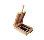Caballete pintor de sobremesa liderpapel madera de haya barnizado con maletín 39 x 26 x 13 cm