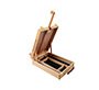 Caballete pintor de sobremesa liderpapel madera de haya barnizado con maletín 39 x 26 x 13 cm