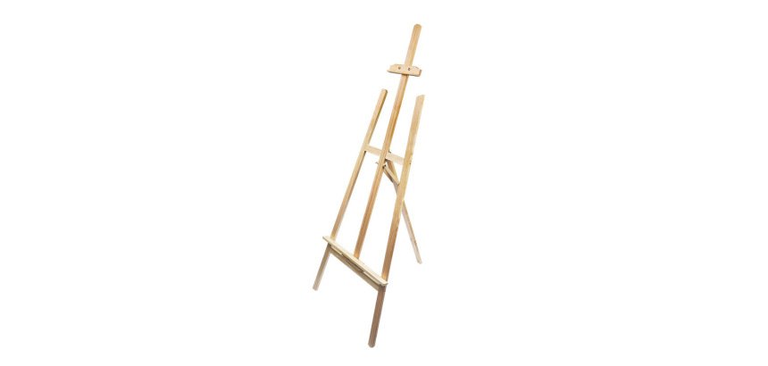 Caballete de pie pintor liderpapel madera de pino barnizado 58,5 x 175 x 75 cm