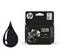 HP Cartucho de Tinta Original 308 negra