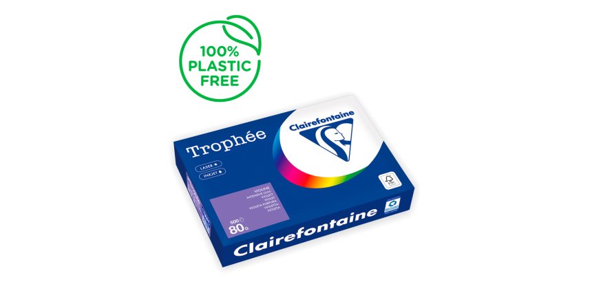 Papel color trophee a4 80gr violeta intenso paquete de 500hojas