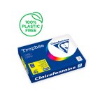 Papel color trophee a4 80gr amarillo neon paquete de 500 hojas