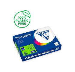 Papel color trophee a4 80gr verde neon paquete de 500 hojas
