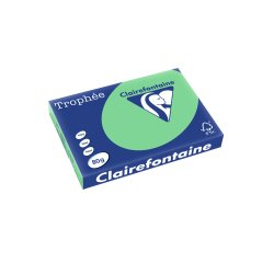 Papel color trophee a3 80gr verde pastel paquete de 500 hojas