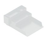 Bandeja sobremesa plastico q-connect organizador de escritorio con 4 departamentos transparente