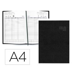 Libro de reservas liderpapel 2026 din a4 dos paginas dia 752 paginas papel blanco 70 gr fsc
