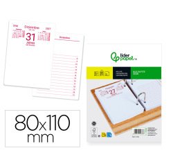 Bloc bufete liderpapel 2026 80x110 mm papel 80 gr fsc
