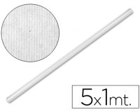 Papel kraft liderpapel blanco rollo 5x1 mt