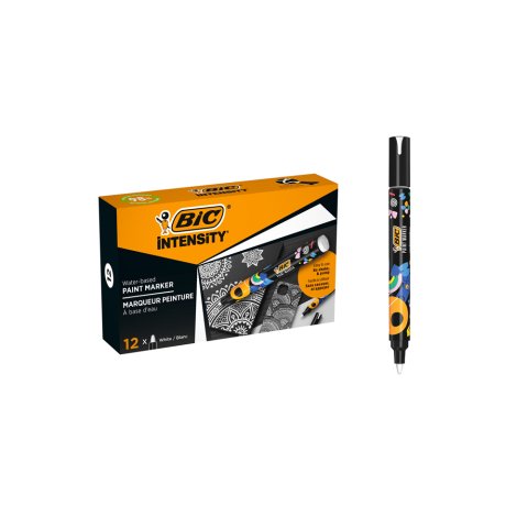 Rotulador bic intensity paint marker color blanco