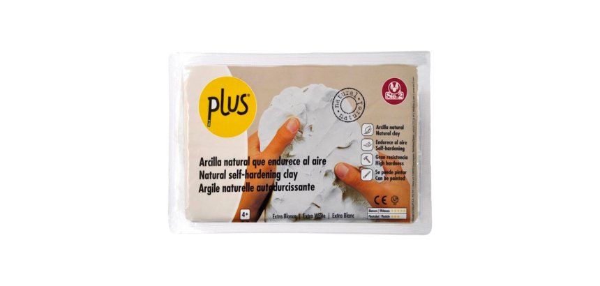 Pasta de modelar sio-2 plus extra color blanco paquete de 1 kg