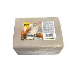 Pasta de modelar sio-2 plus color blanco natural paquete de 5 kg