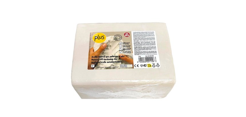 Pasta de modelar sio-2 plus extra color blanco paquete de 5 kg