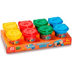 Pasta de modelar carioca baby do 150 ml caja de 8 unidades colores surtidos