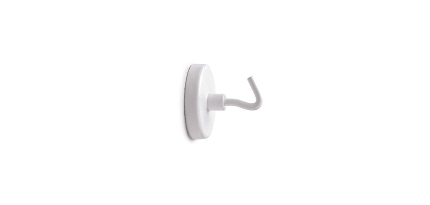 Iman maul de potencia con gancho 36 cm diametro peso max. 6 kg color blanco pack de 5 unidades