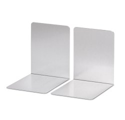 Apoyalibros metalico maul aluminio 100x80x100 mm pack de2 unidades