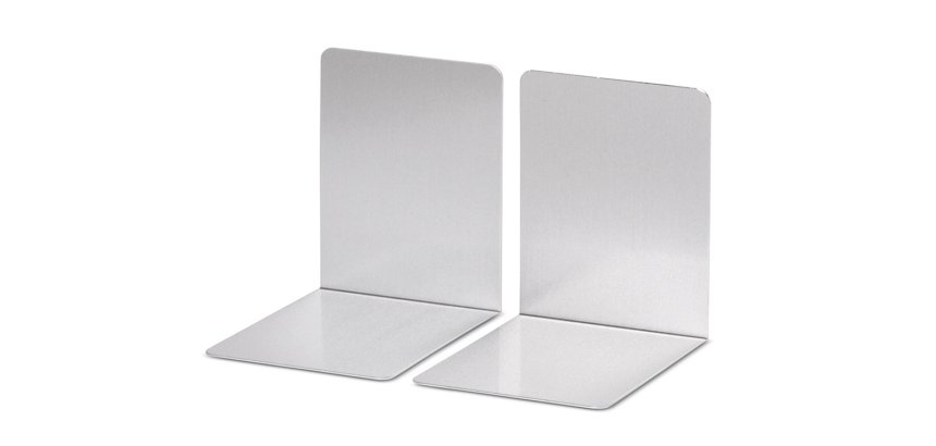 Apoyalibros metalico maul aluminio 100x80x100 mm juego