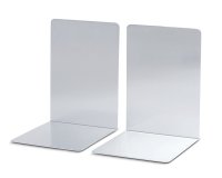 Apoyalibros metalico maul aluminio 160x150x210 mm pack de 2 unidades