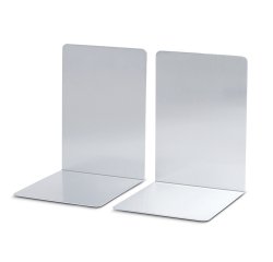 Apoyalibros metalico maul aluminio 160x150x210 mm pack de 2 unidades