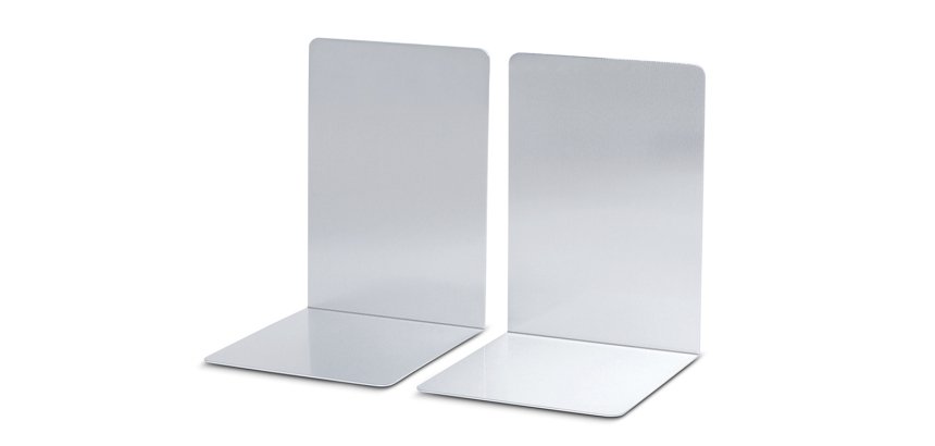 Apoyalibros metalico maul aluminio 160x150x210 mm juego