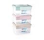 Caja organizadora plastico plasticforte n 9 con bandeja colores surtidos 27x34x18 cm