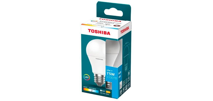 Bombilla led toshiba essential a60 e27 10w luz fria 6500k