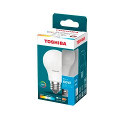 Bombilla led toshiba essential a60 e27 8w luz fria 6500k