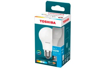 Bombilla led toshiba essential a60 e27 8w luz fria 6500k