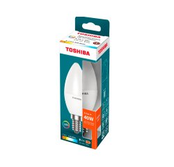 Bombilla led toshiba essential c37 e14 4.7w luz calida 2700k