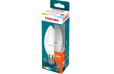 Bombilla led toshiba essential c37 e14 4.7w luz calida 2700k